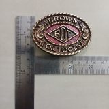 BOT Oil Tools vintage belt buckle – with ruler for size
