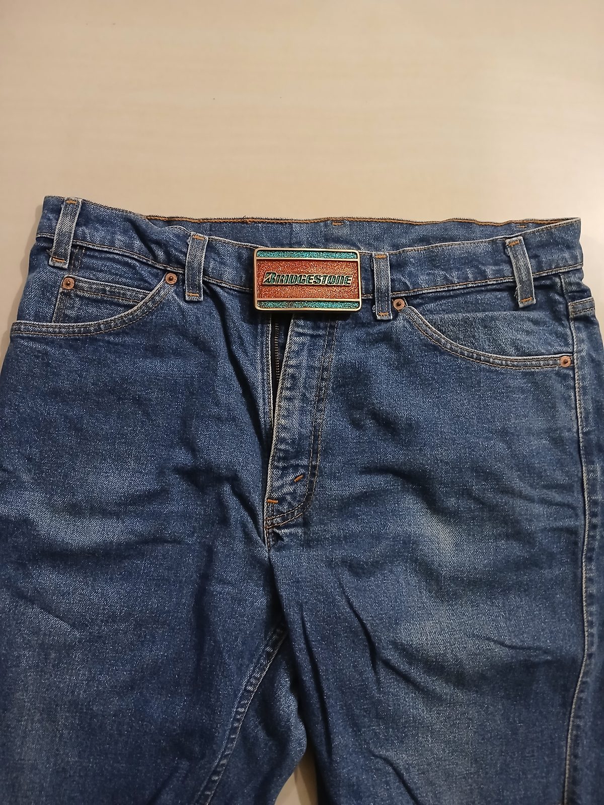 Bridgestone Vintage Belt Buckle – Worn on belt with jeans Bridgestone vintage belt buckle – worn on belt with jeans
