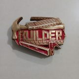 Builder vintage belt buckle – front view