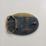 Cannabis Leaf vintage belt buckle – back view