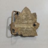 Cannabis Leaf vintage belt buckle – back view