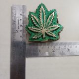Cannabis Leaf vintage belt buckle – with ruler for size