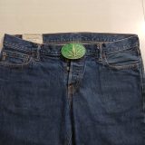 Cannabis Leaf vintage belt buckle – worn on belt with jeans