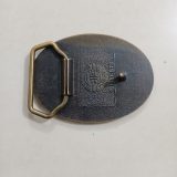 CBI Na-Con Houston Texas vintage belt buckle – back view