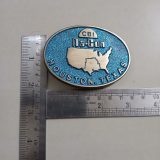 CBI Na-Con Houston Texas vintage belt buckle – with ruler for size