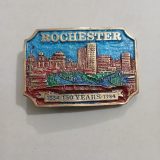 City Skyline 150 Years 1834-1984 vintage belt buckle – front view