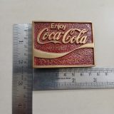 Coca-Cola vintage belt buckle – with ruler for size