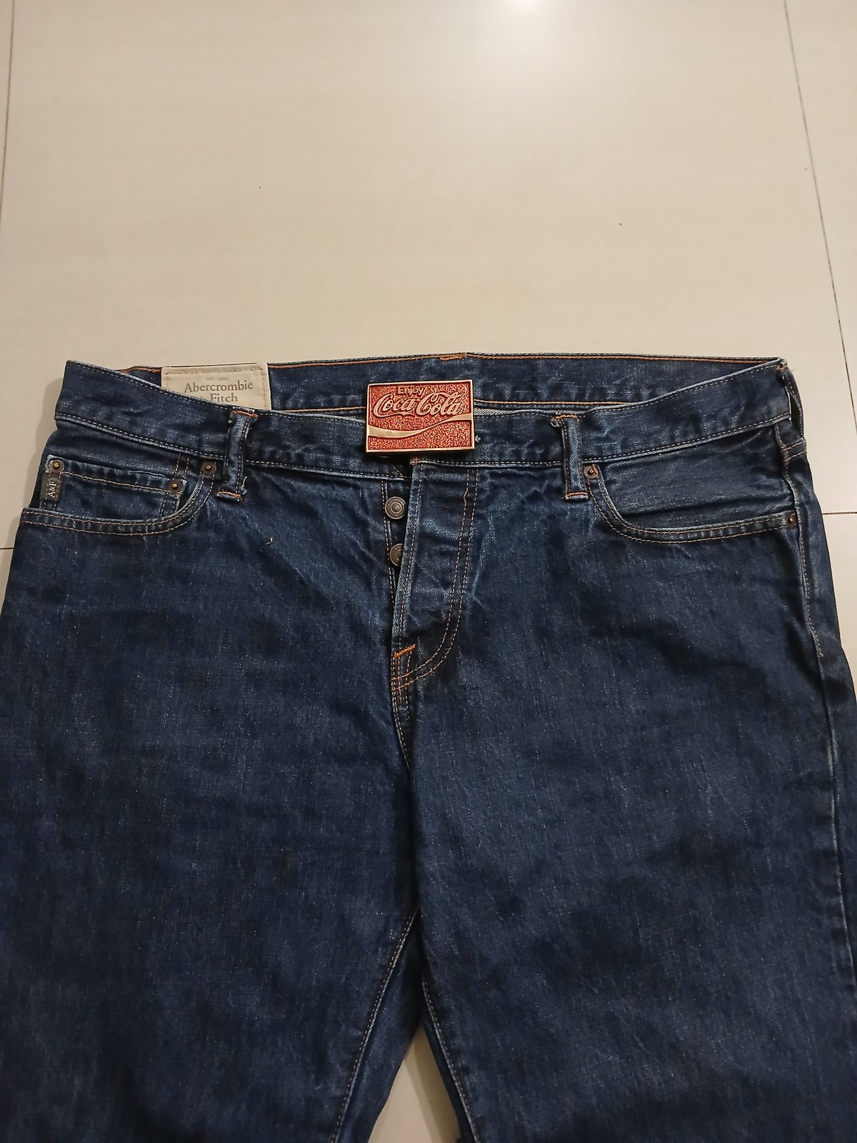 Coca-Cola Vintage Belt Buckle – Worn on belt with jeans Coca-Cola vintage belt buckle – worn on belt with jeans