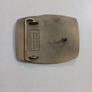 Columbus Equipment Company vintage belt buckle – back view