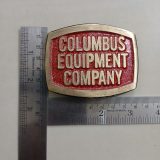 Columbus Equipment Company vintage belt buckle – with ruler for size