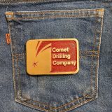 Comet Drilling Company vintage belt buckle – on jeans back pocket
