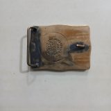 Conoco 1 Year No Lost Time Chocolate Bayou 1982 vintage belt buckle – back view
