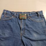 Conoco Chocolate Bayou 1982 vintage belt buckle – worn on belt with jeans