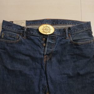 Conoco Domestic Marine Division vintage belt buckle – worn on belt with jeans