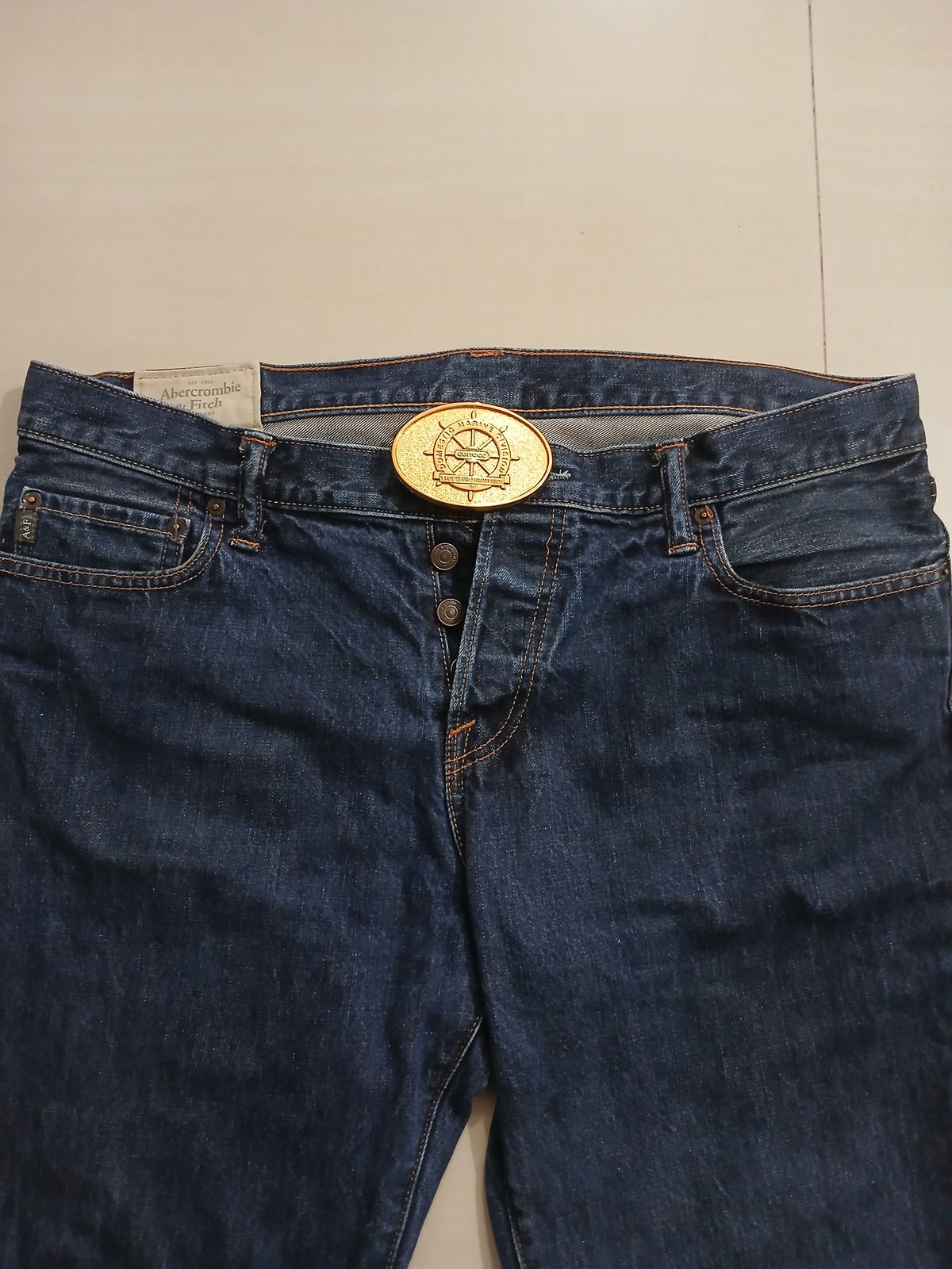 Conoco Domestic Marine Division Vintage Belt Buckle – Worn on belt with jeans Conoco Domestic Marine Division vintage belt buckle – worn on belt with jeans