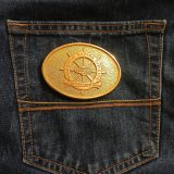 Conoco Domestic Marine Division vintage belt buckle – on jeans back pocket