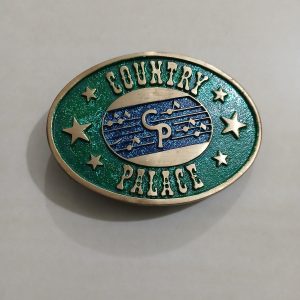 Country Palace vintage belt buckle – front view