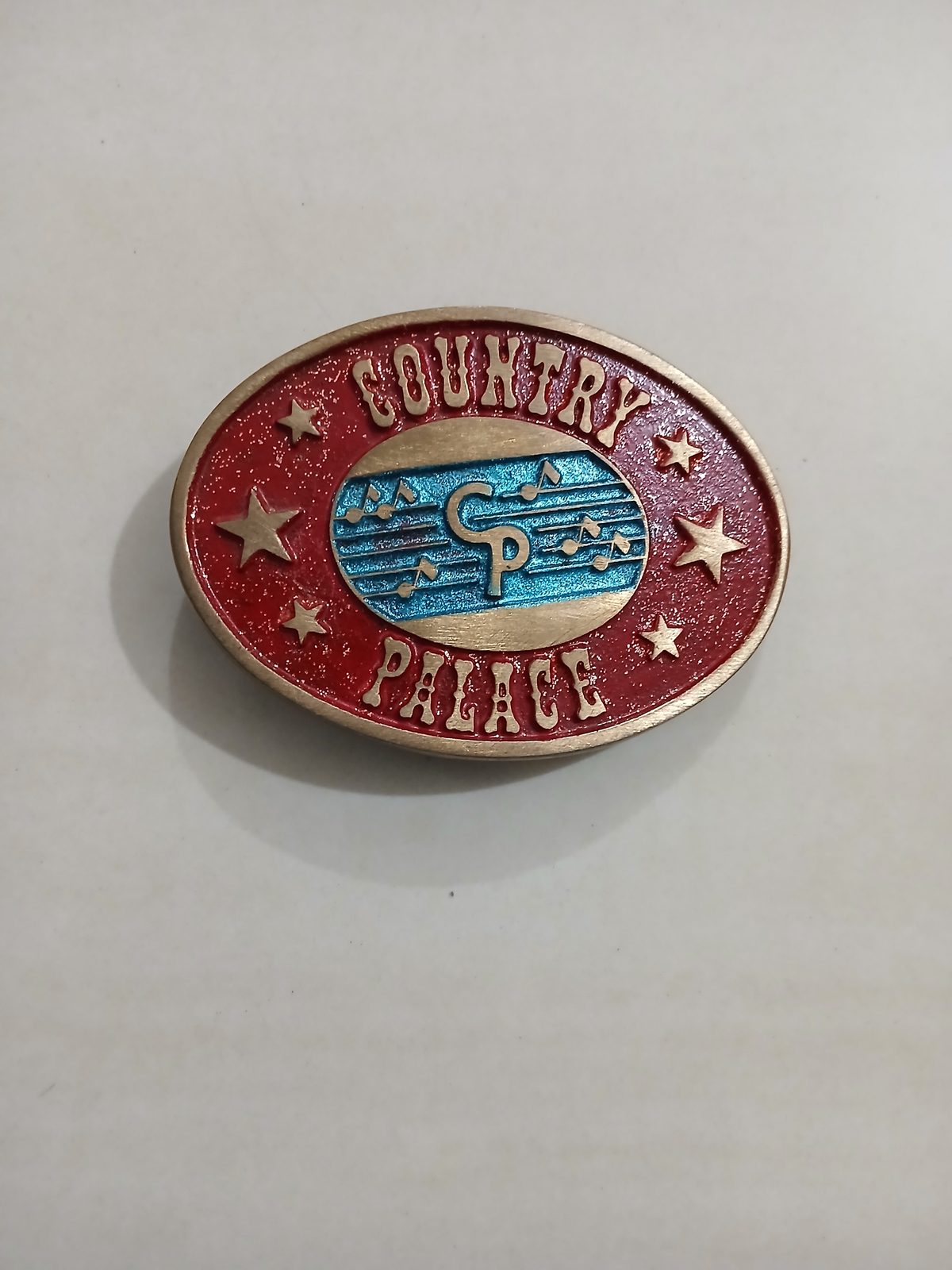 Country Palace Vintage Belt Buckle – Front view Country Palace vintage belt buckle – front view