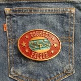 Country Palace vintage belt buckle – on jeans back pocket