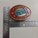 Country Palace vintage belt buckle – with ruler for size