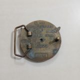 Cow Skull vintage belt buckle – back view