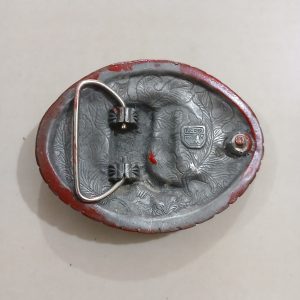 Cowboy Boot vintage belt buckle – back view