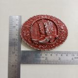 Cowboy Boot vintage belt buckle – with ruler for size