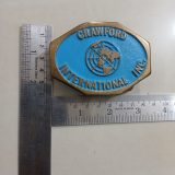 Crawford International Inc vintage belt buckle – with ruler for size