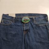 Dakota Territory Buffalo Hunter vintage belt buckle – worn on belt with jeans