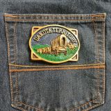 Dakota Territory Wagon vintage belt buckle – on jeans back pocket