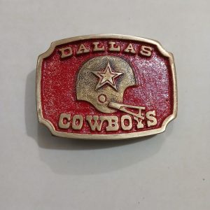 Dallas Cowboys Helmet vintage belt buckle – front view
