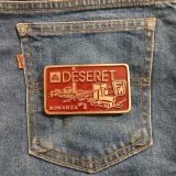 Deseret Bonanza 1 Foster Wheeler vintage belt buckle – on jeans back pocket