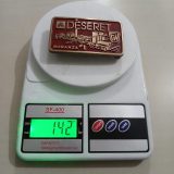 Deseret Bonanza 1 Foster Wheeler vintage belt buckle – on scale showing weight