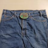 Dirt Biking vintage belt buckle – worn on belt with jeans