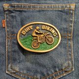 Dirt Biking vintage belt buckle – on jeans back pocket