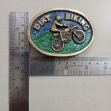 Dirt Biking vintage belt buckle – with ruler for size