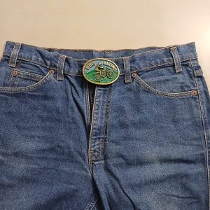 Dirt Biking vintage belt buckle – worn on belt with jeans