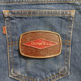Dowell vintage belt buckle – on jeans back pocket