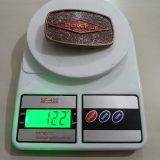 Dowell vintage belt buckle – on scale showing weight