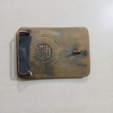 Dual Arctic Drilling Co vintage belt buckle – back view