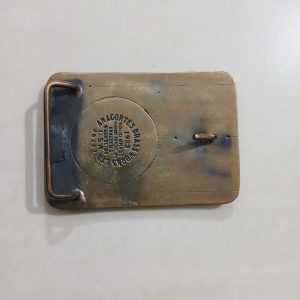 Dual Arctic Drilling Co vintage belt buckle – back view