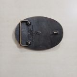 Duck Well Service Inc vintage belt buckle – back view