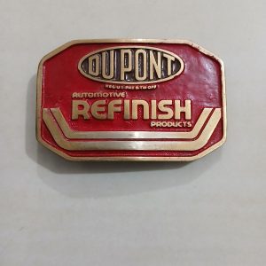 DuPont Automotive Refinish vintage belt buckle – front view
