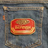 DuPont Automotive Refinish vintage belt buckle – on jeans back pocket