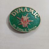 Dynamic Bit Sales and Service vintage belt buckle – front view