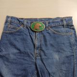 Eagle Head vintage belt buckle – worn on belt with jeans