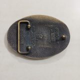 Eagle Head vintage belt buckle – back view
