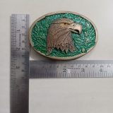Eagle Head vintage belt buckle – with ruler for size