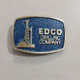 EDCO Drilling Company vintage belt buckle – front view