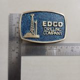 EDCO Drilling Company vintage belt buckle – with ruler for size
